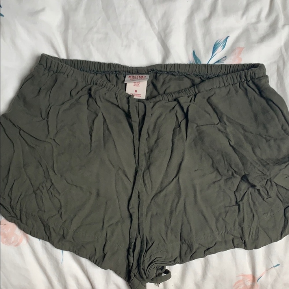 Green Boho Shorts